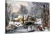 Winter Pastime, 1870-Currier & Ives-Stretched Canvas