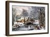 Winter Pastime, 1870-Currier & Ives-Framed Giclee Print