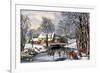 Winter Pastime, 1870-Currier & Ives-Framed Giclee Print