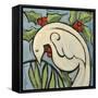 Winter Peace Dove-Tim Nyberg-Framed Stretched Canvas