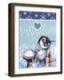 Winter Penguin - Let it Snow-Sheena Pike Art And Illustration-Framed Giclee Print