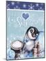 Winter Penguin - Let it Snow-Sheena Pike Art And Illustration-Mounted Giclee Print