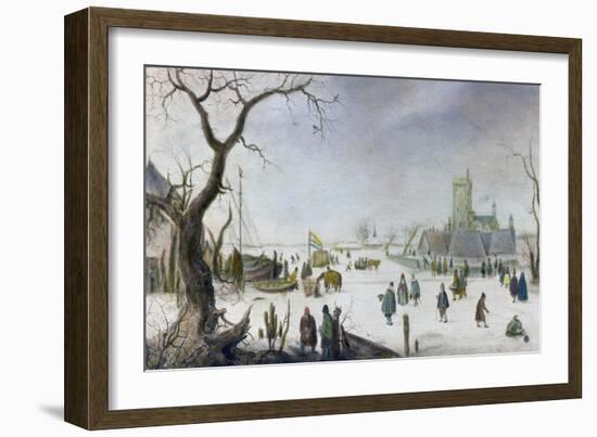 Winter Pleasure-Hendrik Avercamp-Framed Giclee Print