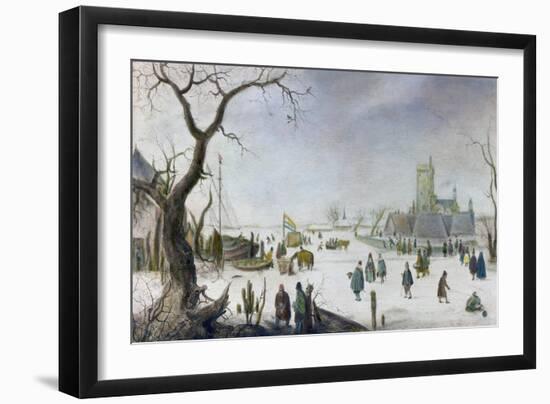 Winter Pleasure-Hendrik Avercamp-Framed Premium Giclee Print