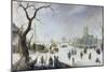 Winter Pleasure-Hendrik Avercamp-Mounted Premium Giclee Print