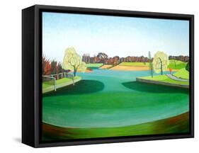 Winter Pond-Noel Paine-Framed Stretched Canvas