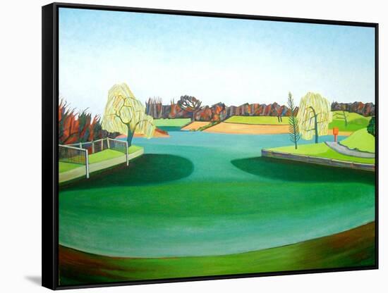 Winter Pond-Noel Paine-Framed Stretched Canvas