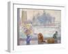 Winter Prospect with Cats-Timothy Easton-Framed Giclee Print