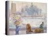 Winter Prospect with Cats-Timothy Easton-Stretched Canvas
