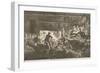 Winter-Quarters in Camp - the Inside of a Hut, Published in "Harper's Weekly," January 24, 1863-Winslow Homer-Framed Giclee Print