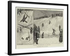 Winter Recreations in Finland-null-Framed Giclee Print