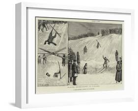 Winter Recreations in Finland-null-Framed Giclee Print