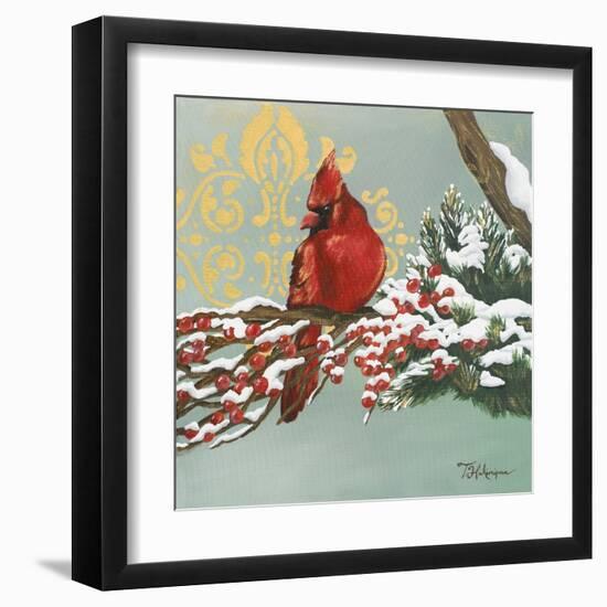 Winter Red Bird I-Tiffany Hakimipour-Framed Art Print