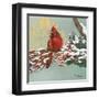 Winter Red Bird I-Tiffany Hakimipour-Framed Art Print