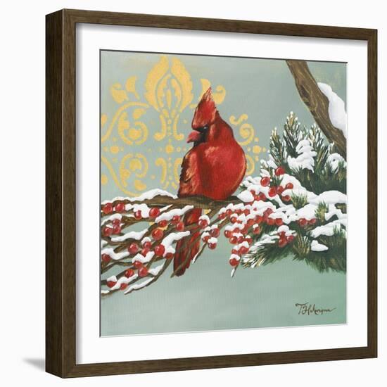 Winter Red Bird I-Tiffany Hakimipour-Framed Art Print