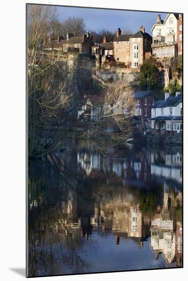 Winter Reflections at Knaresborough, North Yorkshire, Yorkshire, England, United Kingdom, Europe-Mark Sunderland-Mounted Photographic Print