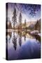 Winter Reflections in Yosemite Valley-null-Stretched Canvas