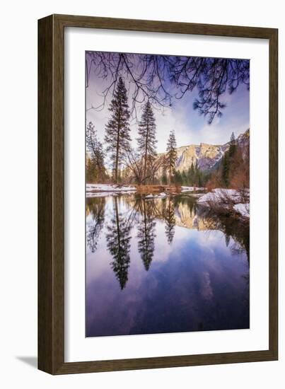 Winter Reflections in Yosemite Valley-null-Framed Photographic Print