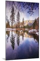 Winter Reflections in Yosemite Valley-null-Mounted Photographic Print