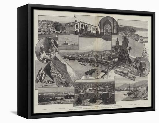 Winter Resorts on the Mediterranean, Algiers and the French Province of Algeria, with Tunis-Charles Auguste Loye-Framed Stretched Canvas