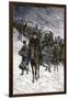 Winter Retreat of Napoleon and the French Army from Moscow in 1812-null-Framed Giclee Print