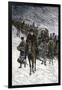 Winter Retreat of Napoleon and the French Army from Moscow in 1812-null-Framed Giclee Print