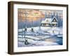 Winter Retreat-John Zaccheo-Framed Giclee Print