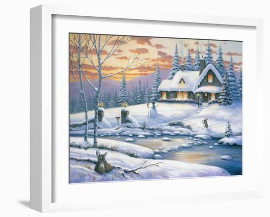 Winter Retreat-John Zaccheo-Framed Giclee Print