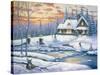 Winter Retreat-John Zaccheo-Stretched Canvas