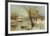 Winter River Landscape, 1897-Juli Julievich Klever-Framed Giclee Print