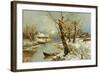 Winter River Landscape, 1897-Juli Julievich Klever-Framed Giclee Print