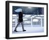 Winter River Walk-Mary Ann Smith-Framed Giclee Print