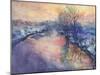 Winter River-Marietta Cohen Art and Design-Mounted Giclee Print