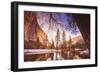 Winter Riverside Scene, Yosemite Valley-null-Framed Photographic Print