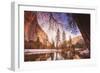 Winter Riverside Scene, Yosemite Valley-null-Framed Photographic Print