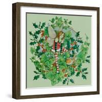 Winter Robin 2-Linda Ravenscroft-Framed Giclee Print