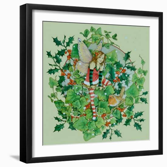 Winter Robin 2-Linda Ravenscroft-Framed Giclee Print