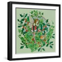 Winter Robin 2-Linda Ravenscroft-Framed Giclee Print