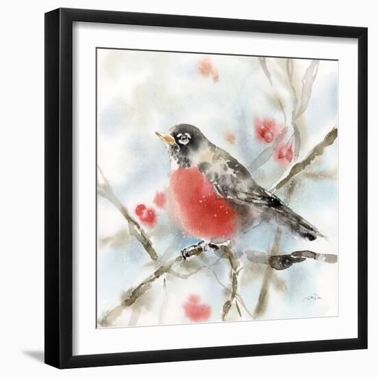 Winter Robin-Katrina Pete-Framed Art Print