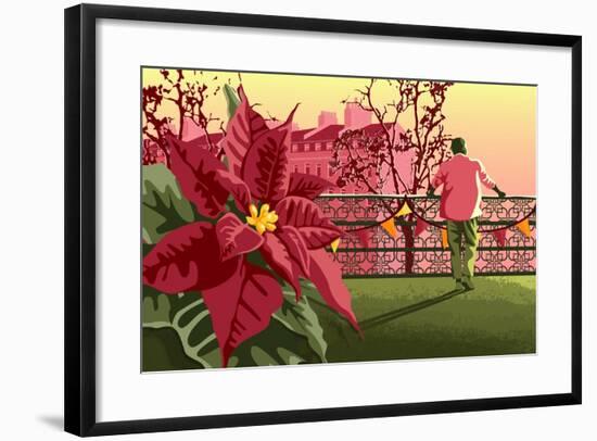 Winter Roof Terrace-Claire Huntley-Framed Giclee Print