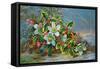 Winter Roses in a Landscape-Albert Williams-Framed Stretched Canvas