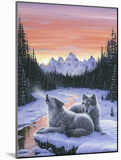 Winter's Dawn-Jeff Tift-Mounted Giclee Print