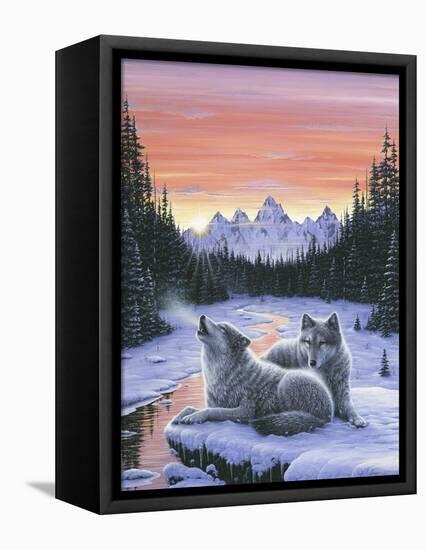 Winter's Dawn-Jeff Tift-Framed Stretched Canvas