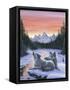 Winter's Dawn-Jeff Tift-Framed Stretched Canvas