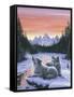 Winter's Dawn-Jeff Tift-Framed Stretched Canvas