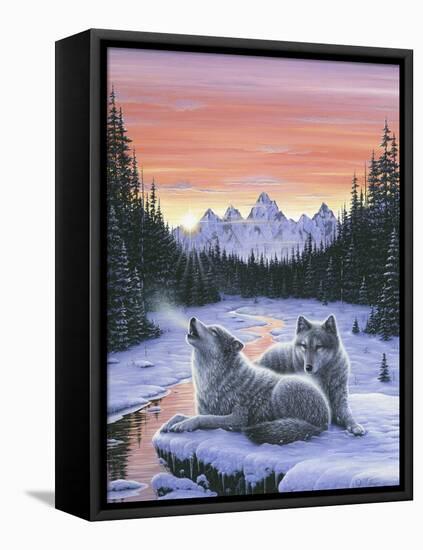 Winter's Dawn-Jeff Tift-Framed Stretched Canvas