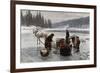 Winter's Day Laundering-Jahn Ekenaes-Framed Giclee Print