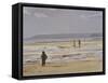 Winter's Day on the Beach, 1996-Gillian Furlong-Framed Stretched Canvas