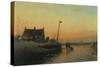 Winter's Day, Sunset-Lodewijk Kleyn-Stretched Canvas