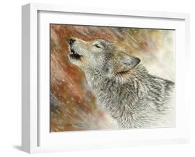 Winter's First Call-Chuck Black-Framed Giclee Print